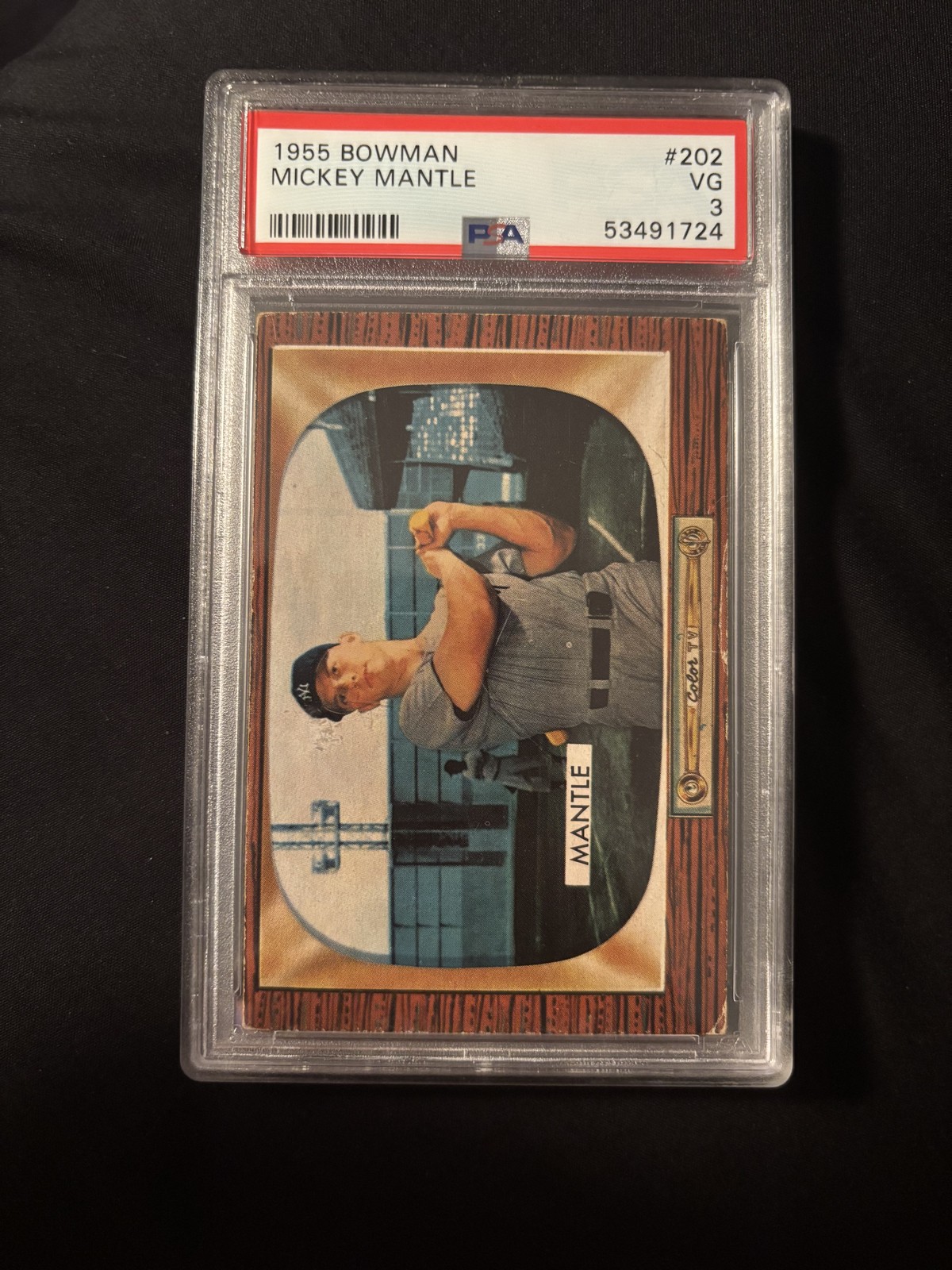 1955 Bowman - Mickey Mantle #202 High End PSA 3 Great eye appeal