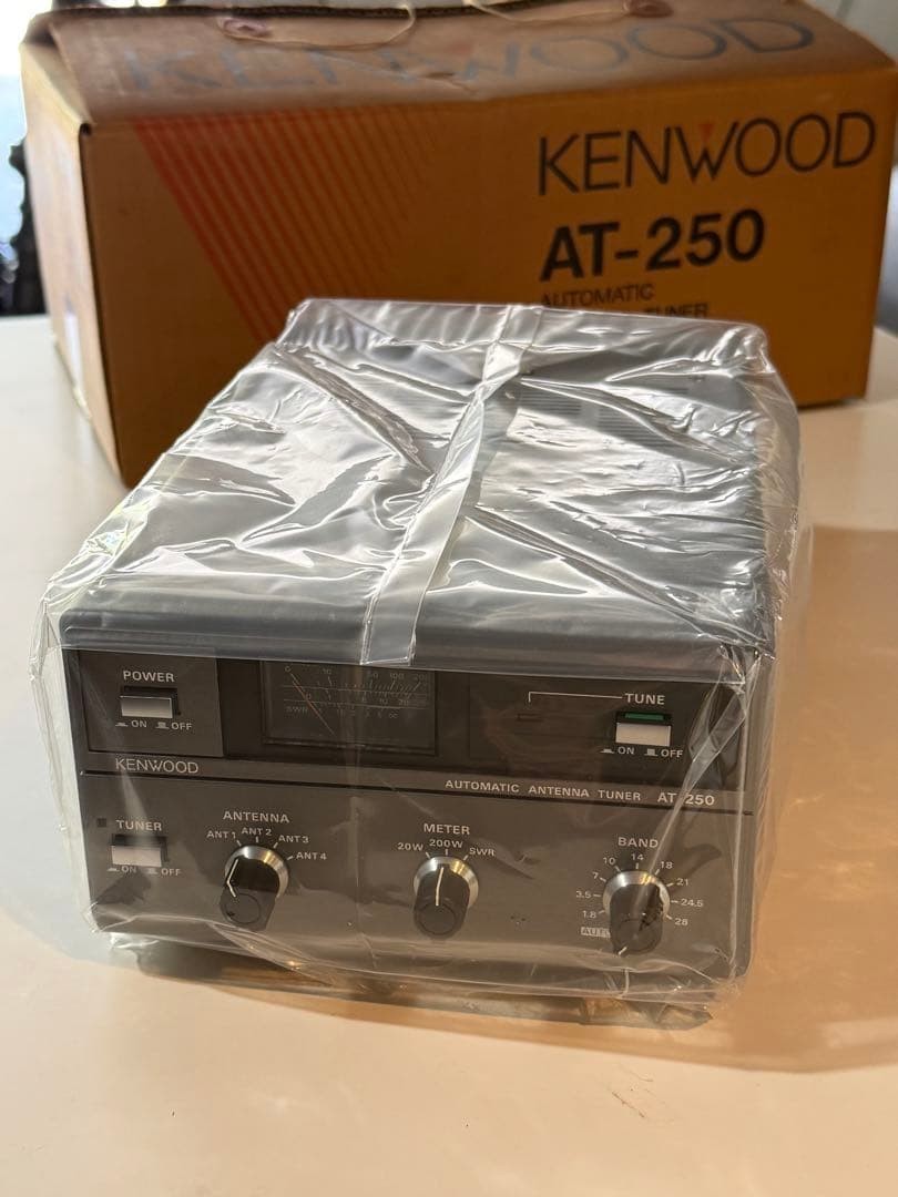 希少・未使用品】KENWOOD AT-250 アンテナチューナー 付属品完備 NEW