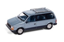 1987 Plymouth Voyager Ice Blue 2-tone 164 Diecast Car Auto World Aw6451248a