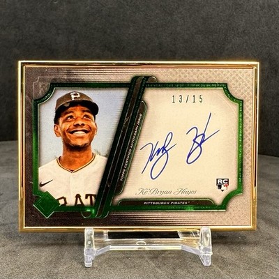 2021 Topps Transcendent Ke Bryan Hayes Gold Framed RC Auto Emerald #d 13/15 JSY#