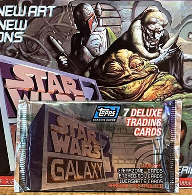 1995 TOPPS STAR WARS GALAXY (Series 3) PACK 7 Cards LUCASFILM© BOBA FETT OVP!! - Bild 1 von 4