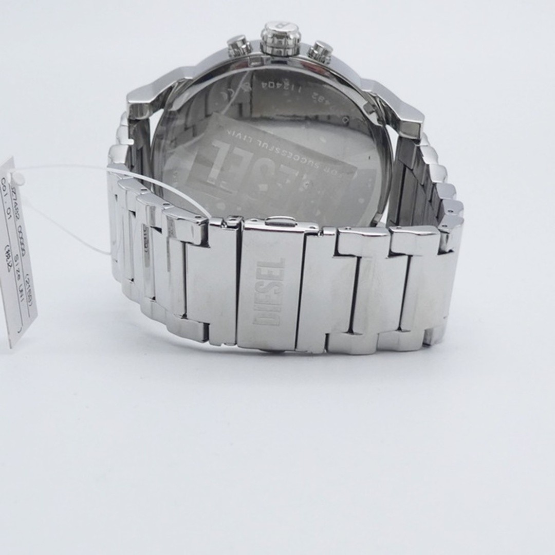 Diesel MR. DADDY 2.0 DZ-7482 Men's Silver Watch Pre-owned From Japan From Japan image 5