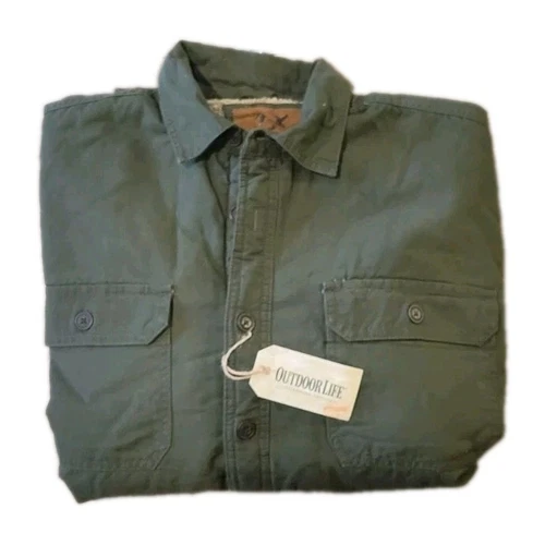 Outdoor Life Olive Green Shirt Jacket