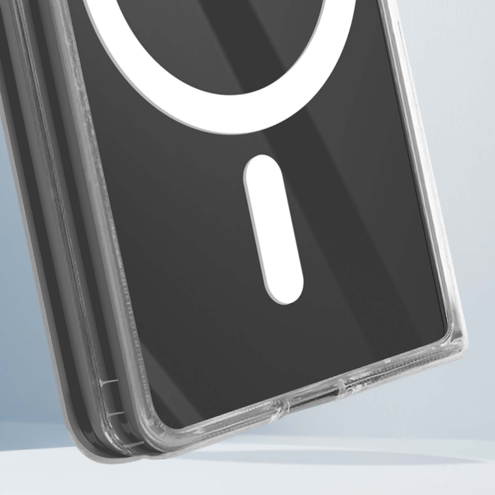 Housse Z Fold6 rigide transparente avec coque de protection arrière - 4
