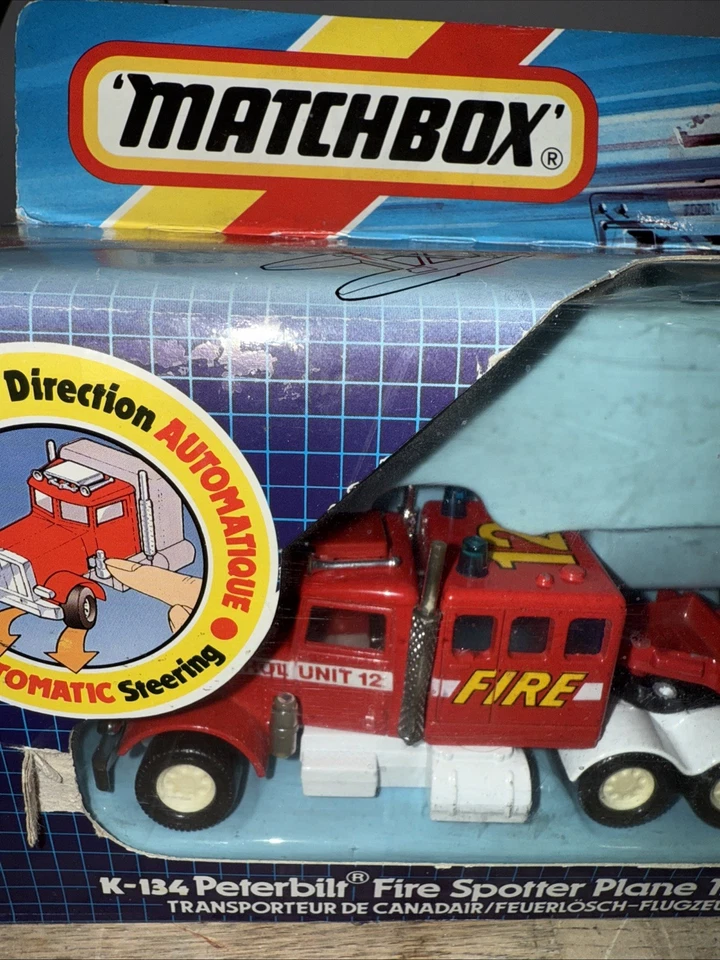 Matchbox Superkings K-134 Peterbilt Fire Spotter Plane Transporter NEW IN BOX - Image 2 of 4