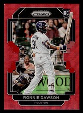 2022 Panini Prizm #39 Ronnie Dawson Red Wave Prizm Rookie #d /99! Dinged Corner