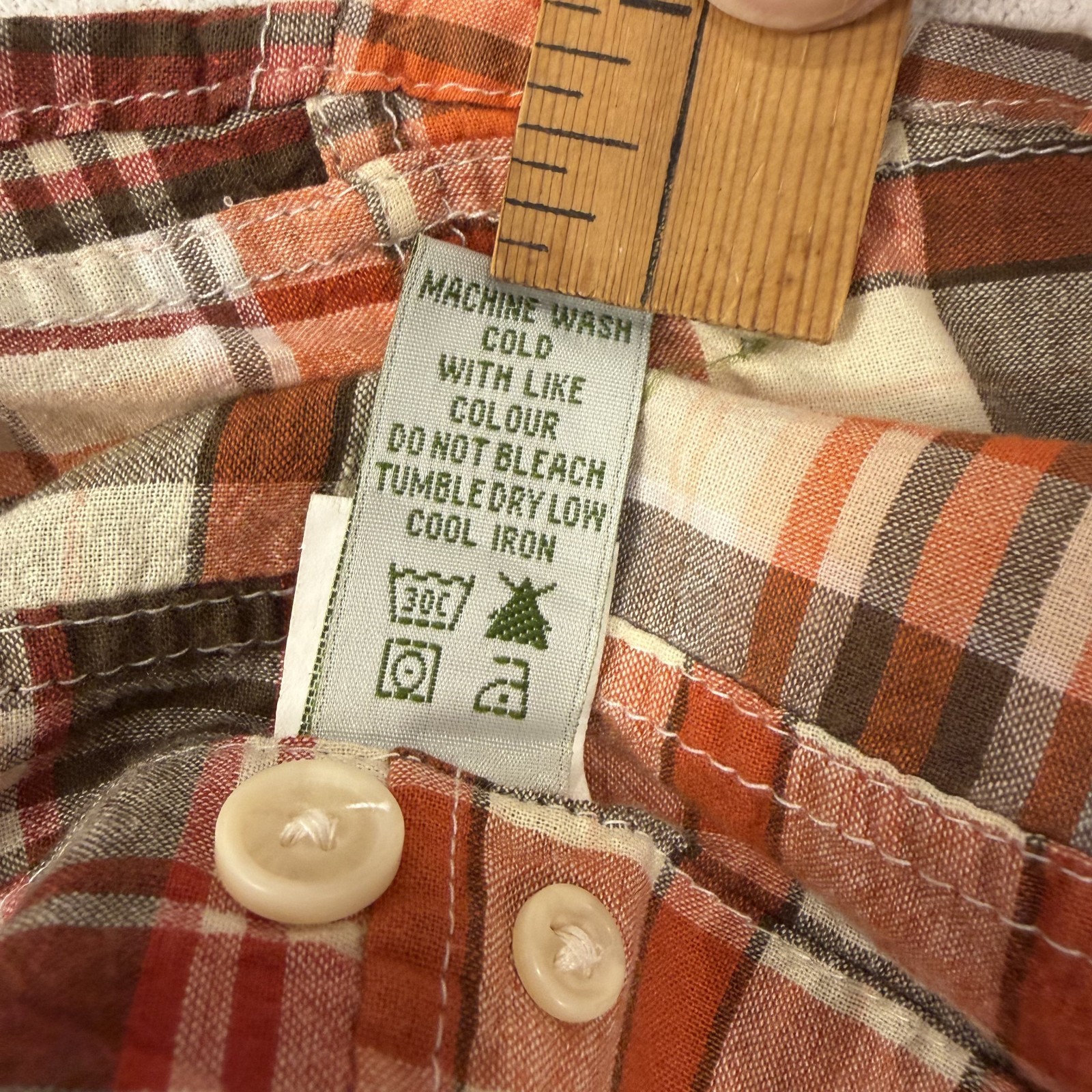 Orvis Men L Authentic Patchwork India Madras Plai… - image 10