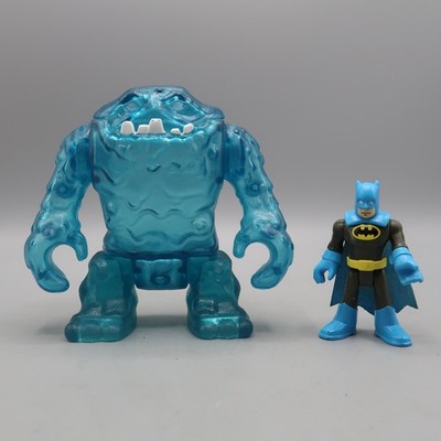 Fisher Price Imaginext DC Super Friends Batman Clayface Ice Blue Figure w Batman
