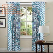 Indian Mandala Cotton Hippie Tapestry Door Curtain Decor Window Curtains