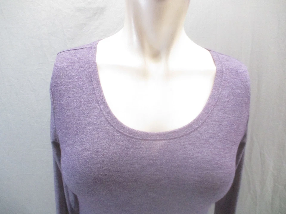 NUEVO CON ETIQUETAS 32 GRADOS HEAT Talla S Mujer Púrpura Cuello Redondo Manga Larga Top Atlético 049 Foto 2 de 4