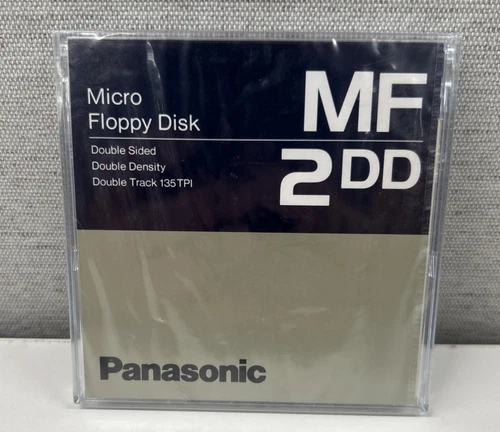 Panasonic MF 2DD Micro Floppy Disk ~ New Sealed! Double Sided 135 TPI JAPAN