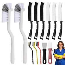 Crevice Cleaning Brush,13 Pcs Scrub Brushes for Cleaning Hard Bristle Cleaning