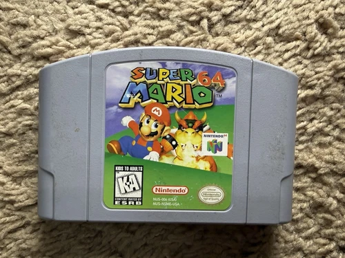 Super Mario 64 - Nintendo 64 -N64 Authentic Cartridge Tested Working