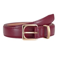 Belt for Jeans Dresses Elegant Ladies Leather Waist Belt with Gold Buckle, Wa...