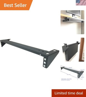 1U Vertical Wall Mount Steel Rack for 19'' Networking Equipment   35lbs Capacity