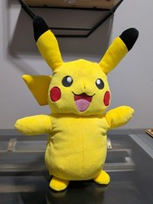 RARE Talking Pikachu Plush 14"   Works Movie Style Pok mon Toy No Longer Sold