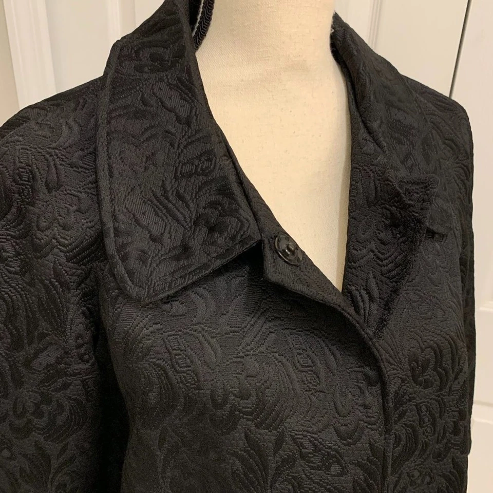 Elementz Chaqueta Brocado Negro - M Foto 3 de 4