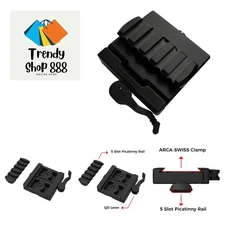 QD Aluminum Arca-Swiss to Picatinny Adapter, ARCA to Picatinny Mount