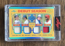 2026 Leaf Seasons In The Sun Fisk Buckner Evans Foster Quad Relic #/20