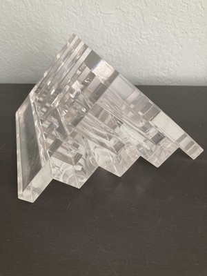 Mid-century Modern Harvey Guzzini Lucite Acrylic Pen Letter Holder Vintage Italy