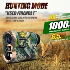 Laser Rangefinder 1000M Hunting Range Finder/Rechargeable Outdoor Target Tech 