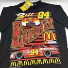 Vintage 1997 NASCAR Bill Elliott McDonalds Official Racing Shirt size Large NOS