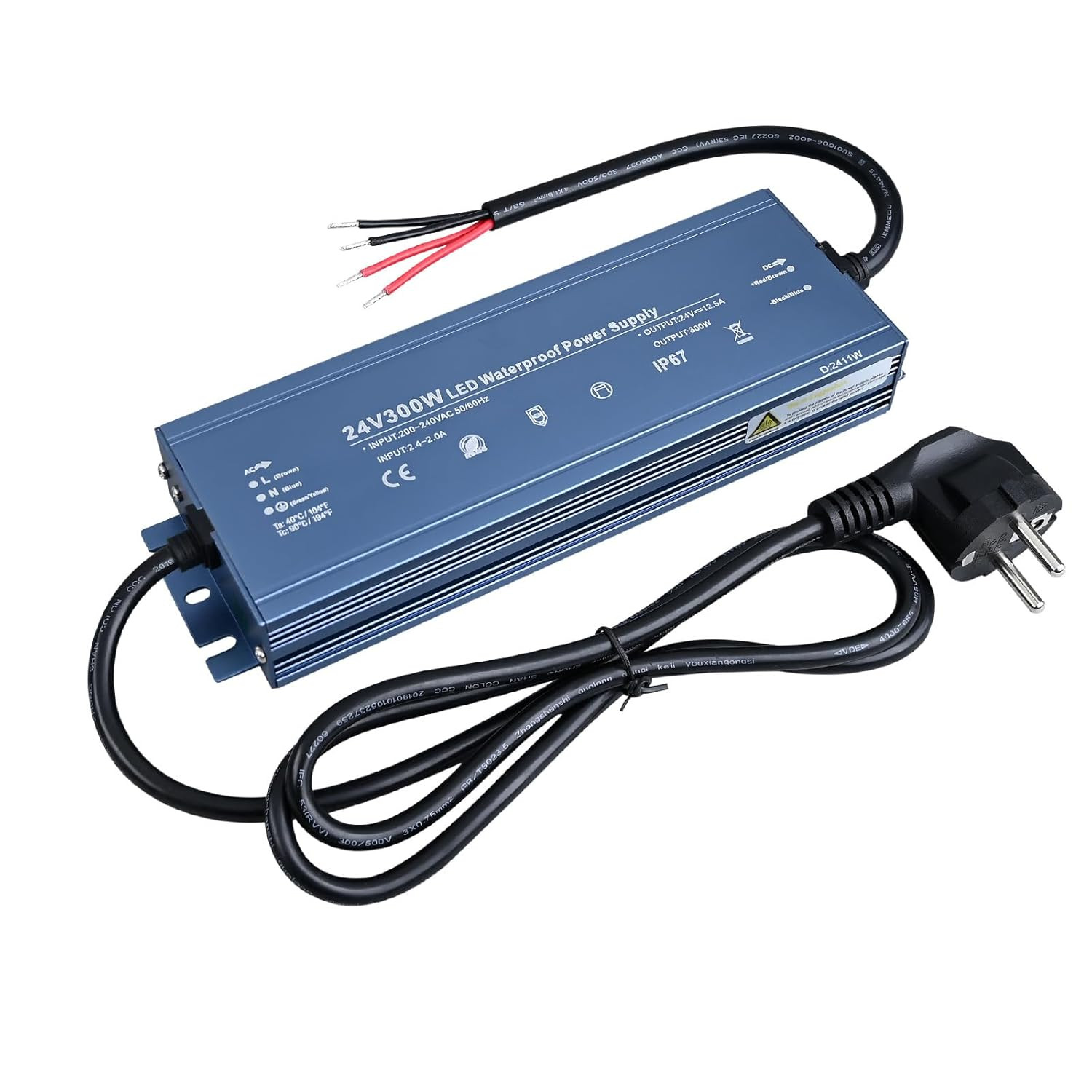 Alimentatore Industriale 24V 300W IP67 - Alta Efficienza 12.5A
