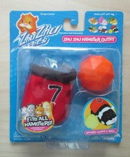 Zhu Zhu Pets Hamster Red Sports Soccer Outfit Orange Ball Set