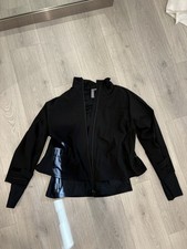 Sweaty Betty Women Med Black Full Zip Layered Fast Track Quilted Running Jacket