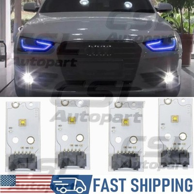 1 Set Blue Angel Eye DRL LED Chips For Audi A4 S4 B8 2013-2016 Xenon Headlight