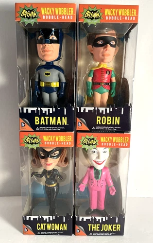 Funko 1966 Batman Joker Wacky Wobblers BobbleHead "Complete Set" All SEALED Lot