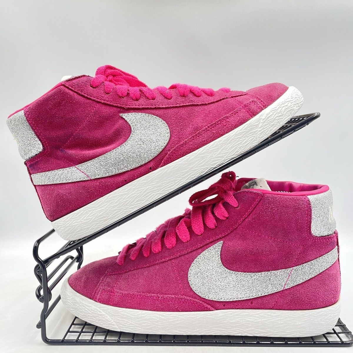 pink high top blazers