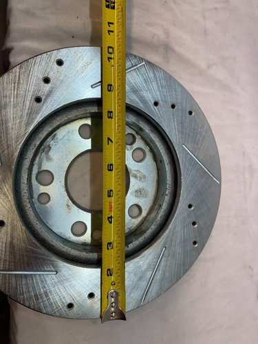 2x Pair Disc Brake Rotor Slotted and Drilled Standard 121.35011 - Foto 6 di 7