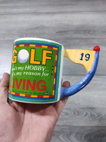Golf Mug VINTAGE Russ 8oz Isn't My Hobby It's my reason for LIVING Fun Gift - Picture 5 of 5