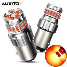 AUXITO CANBUS Pure Red 1157 LED Bulb Tail Stop Brake Turn Signal Light 7528 2357