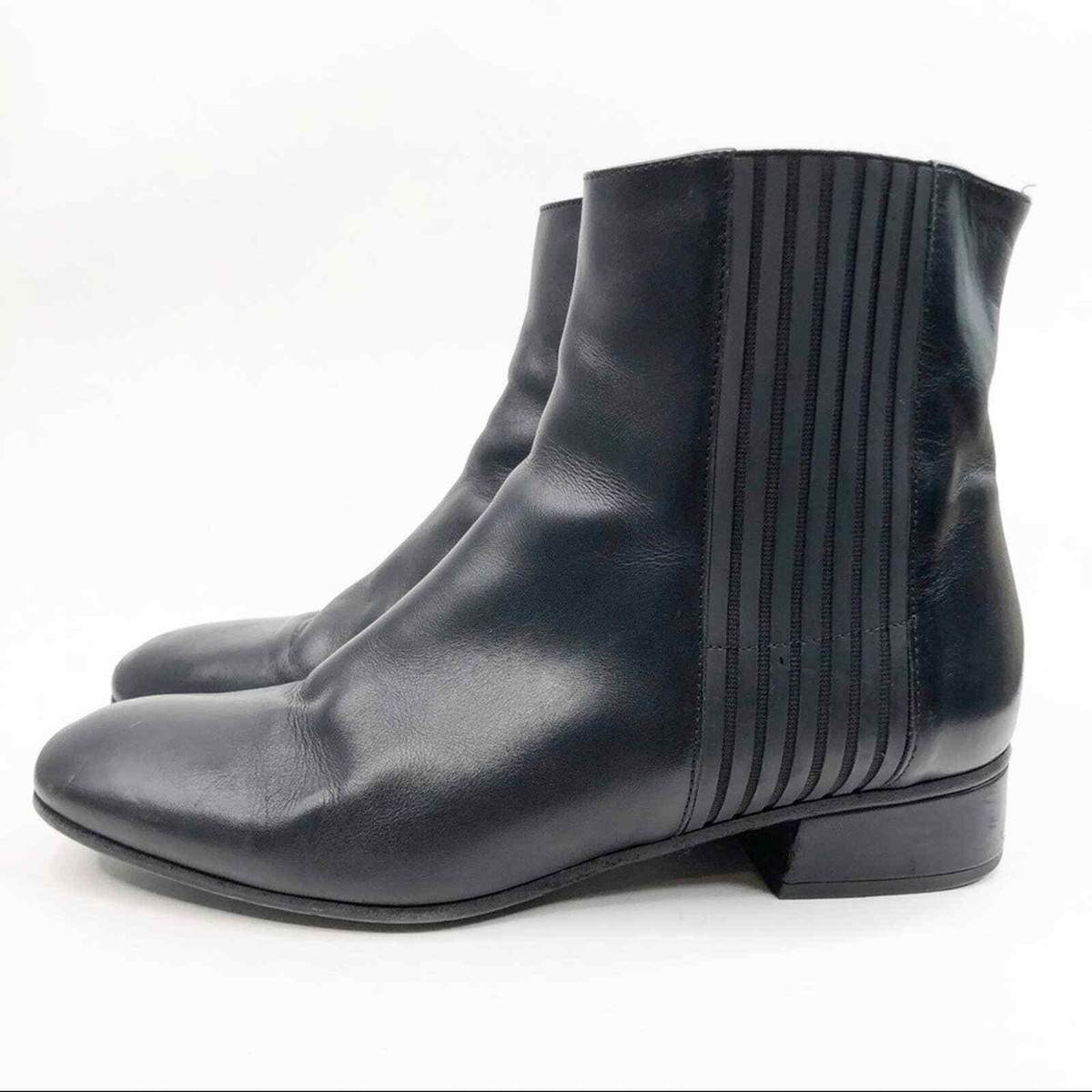 Aquatalia black leather chelsea boots AQUATALIA Haylie Patent Leather Chelsea | Mercari main image 3