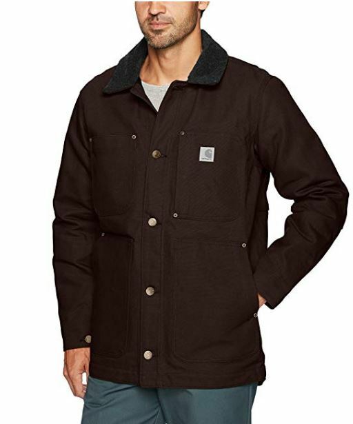 NWOT CARHARTT MENS BROWN DUCK FULL SWING CHORE COAT FLEECE LINED SIZE L | eBay