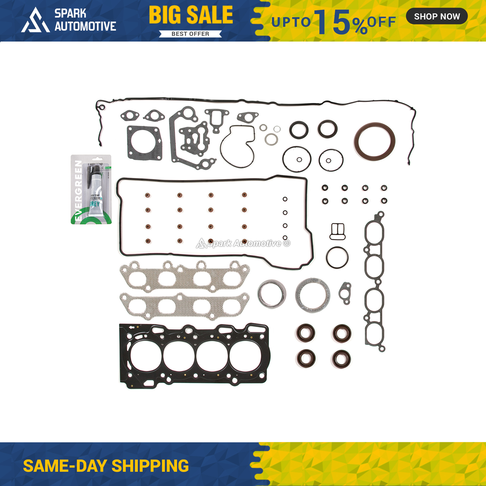 Compatible With 00-06 Toyota Celica Matrix Pontiac Vibe VVTL-i 1.8L 2ZZGE Full Gasket Set Head Bolts In | Whizz Head Gasket Sets - Foto 3