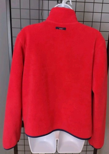 Tommy Hilfiger Jacket Woman's Size XL Fleece Red Full Zip With Pockets Garment - Picture 5 of 8