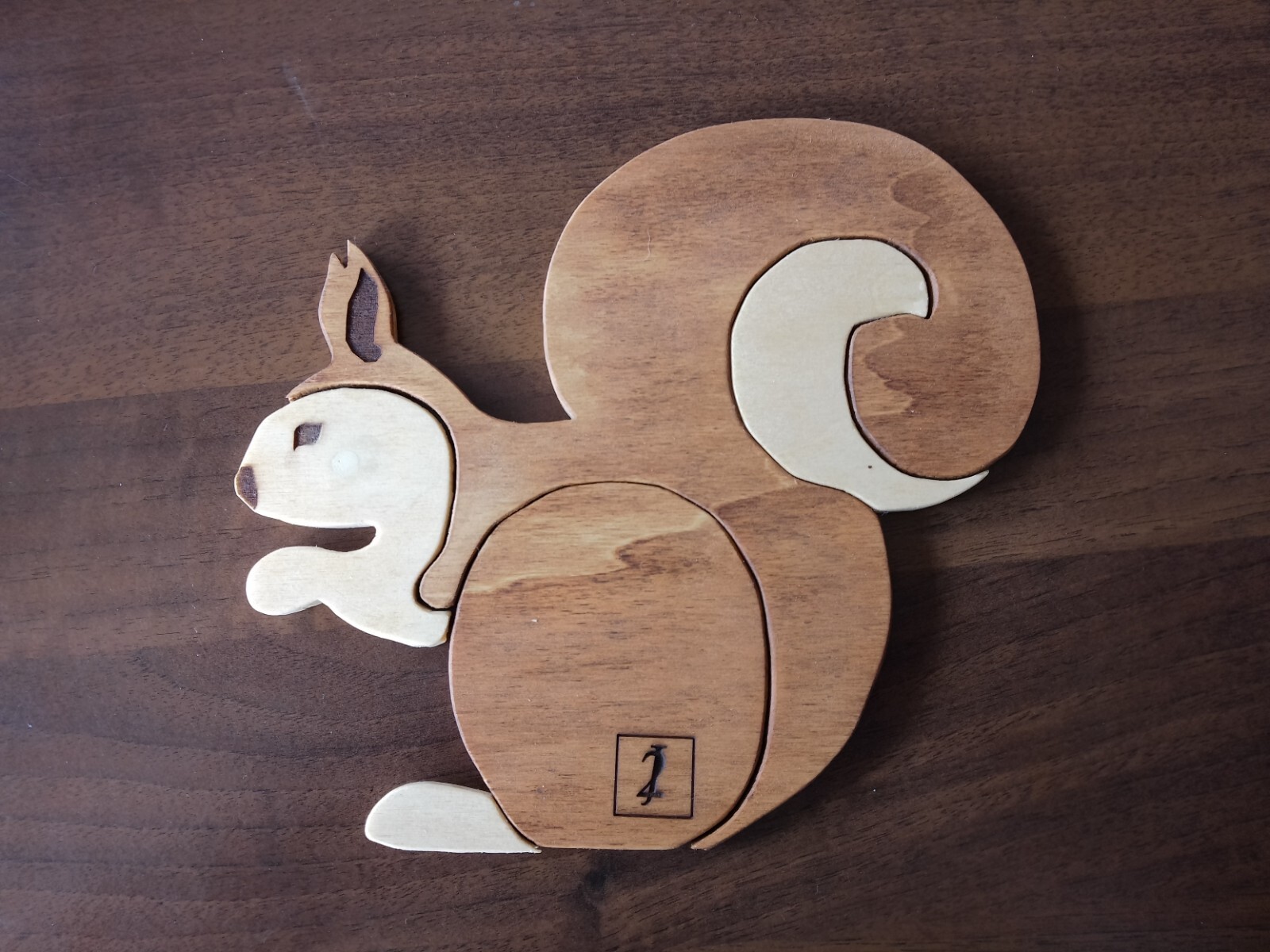 Idea Regalo Cucina Calamita Scoiattolo Legno - Jigsaw in Cucina
