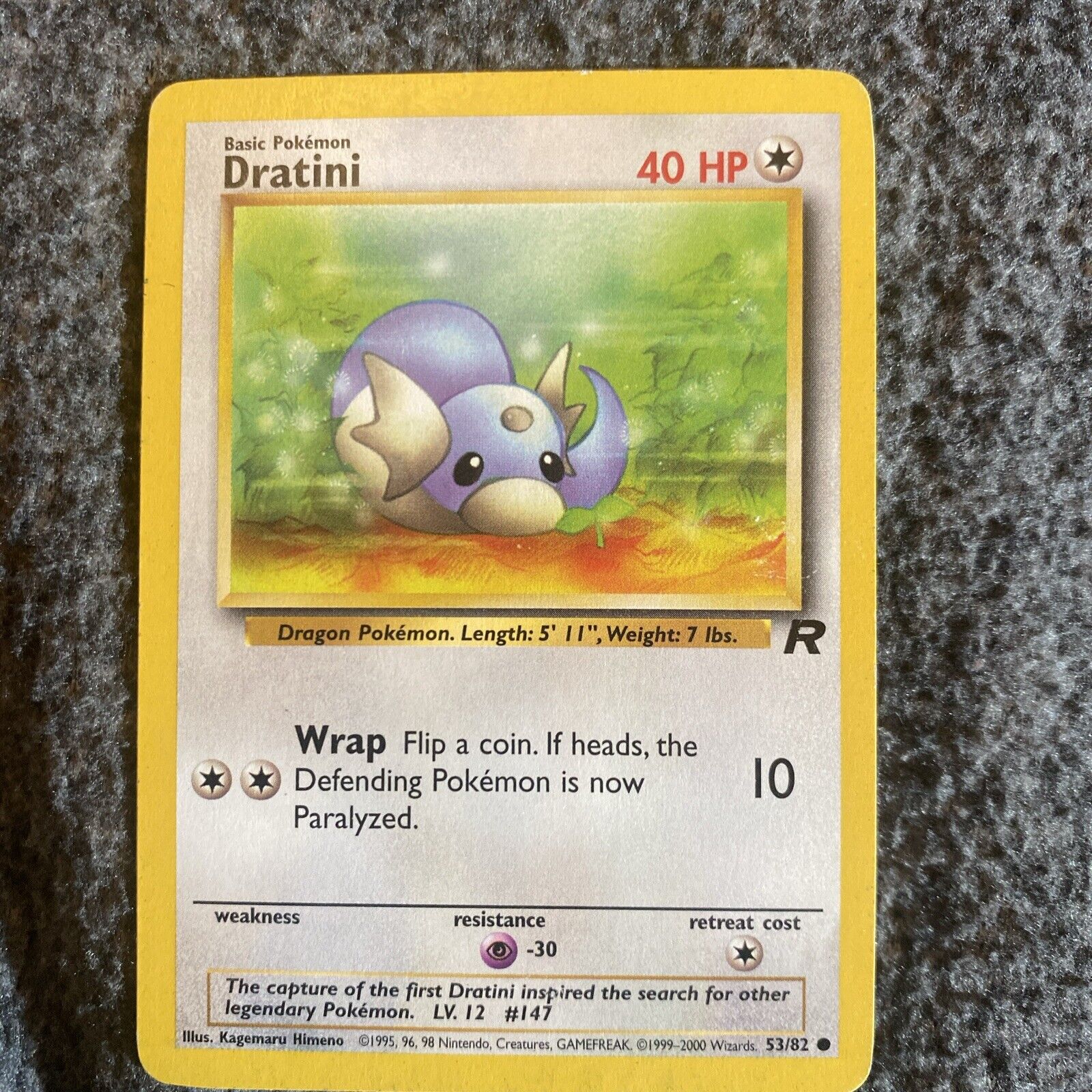 DRATINI - 53/82 - Team Rocket - Pokemon Card - NM