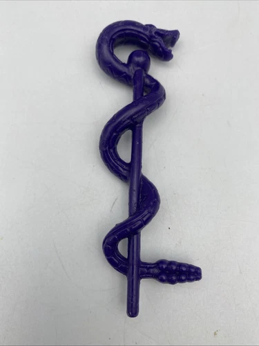 Vintage Masters of the Universe  Purple Snake Staff Scepter MOTU He-Man 1985