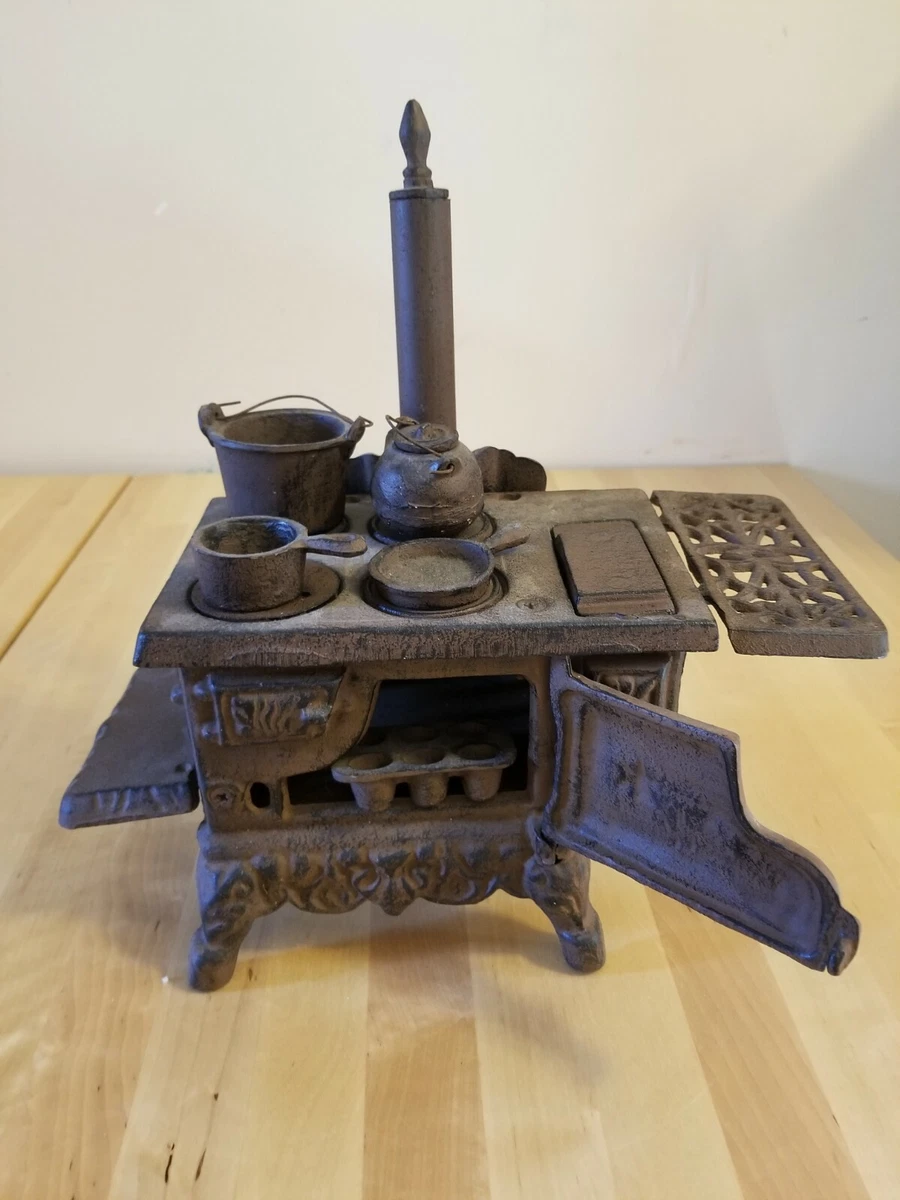 Vintage Mini Crescent CAST IRON Stove/Oven | eBay