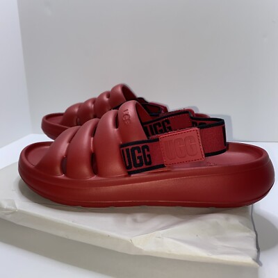 UGG sport yeah slides Men s size 9 Women s 11 Fast free shipping red sandals