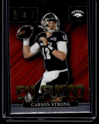 2022 Panini Select Draft Picks En Fuego Carson Strong Nevada Wolf Pack #EN-CS