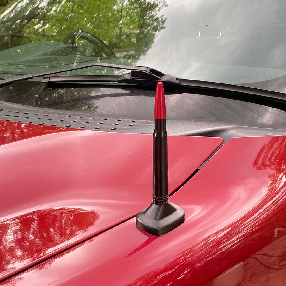 RED BULLET ANTENNA 50 CAL for CHEVROLET SILVERADO 1500/2500/3500/GMC ...