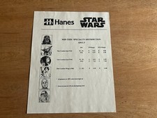 Star Wars Prototype Darth Yoda Like Leia C3PO R2D2 Hanes Specs Vintage