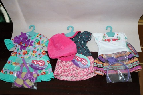 My Life As Doll Outfits lot Set Fits 18" American girl Journey Our Generation