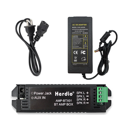 24V3A US Power Adapter with Bluetooth Amplifier Box for Home Ceiling Speakers