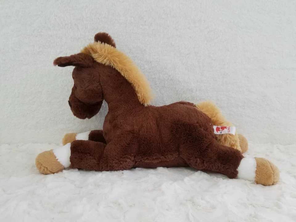GUND Horse Pony Plush Brown White Diamond Nose Stuffed Toy 17" Foto 2 de 4
